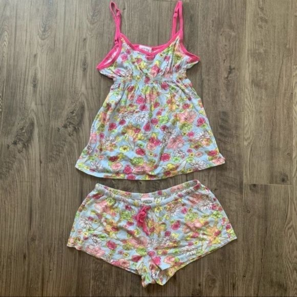 Disney fairies printed two piece pajama set L - Picture 1 of 10